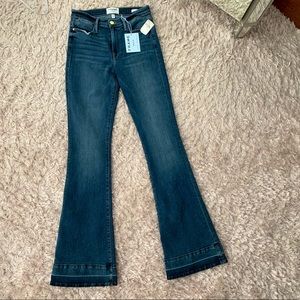 Frame flare bottom jeans